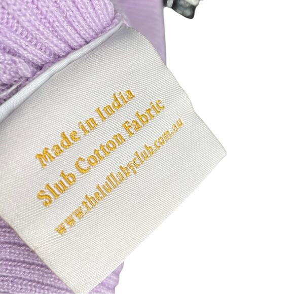 The Lullaby Club Light Lilac Purple Rib Knit Alex Shorts S/M - Picture 5 of 9